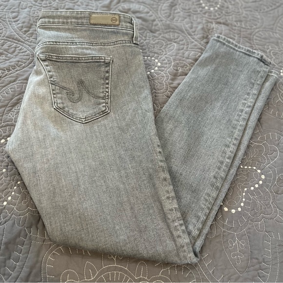 AG Adriano Goldschmied Gray Wash Super Skinny Ankle Size 28R - Picture 1 of 12